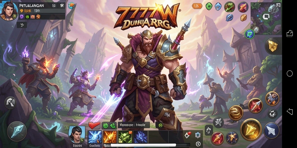 Gameplay menantang dan mendebarkan dalam ARPG 7777W.