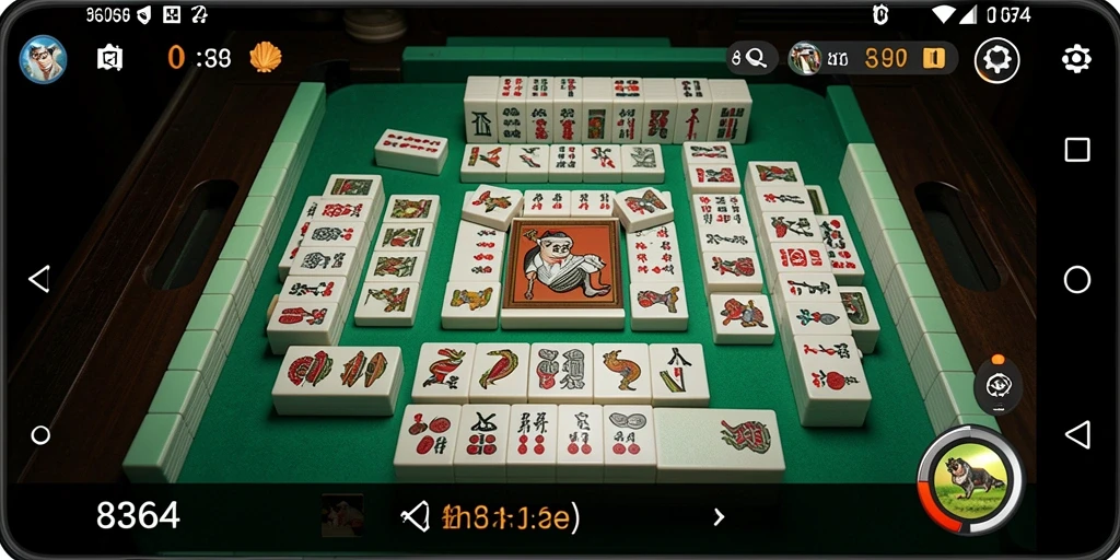 Tampilan gameplay Mahjong yang menarik di 8364.