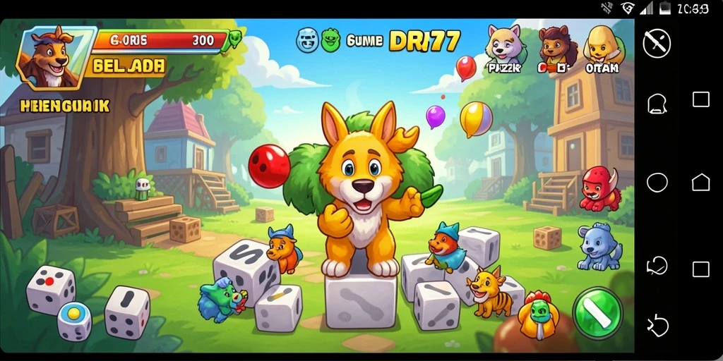 Tangkapan layar menunjukkan gameplay DORA77 dengan puzzle yang menantang.