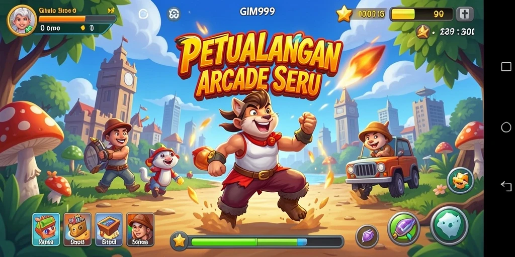 GIM999 menampilkan gameplay seru dengan tantangan menarik dan grafik menakjubkan.