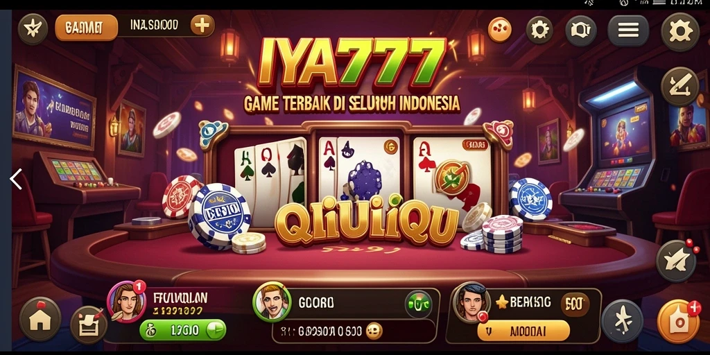 Tampilan menarik dan seru dari gameplay QiuQiu IYA777.