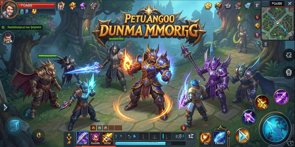 Menampilkan aksi seru di dunia MMORPG POA88.