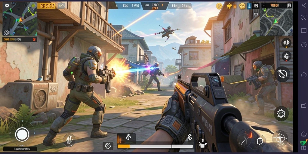 Tangkapan layar gameplay menampilkan aksi seru dalam RR999.
